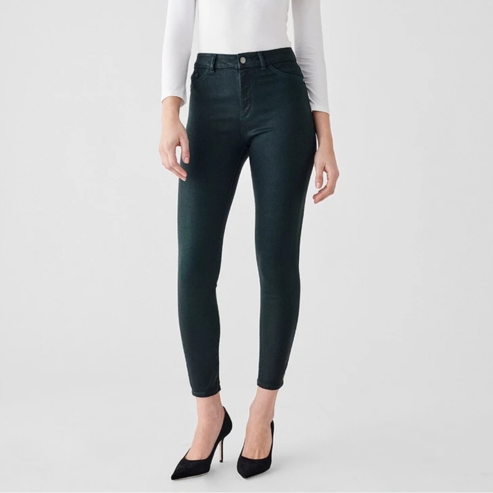 NEW DL1961 Farrow Skinny Instasculpt Coated Jeans